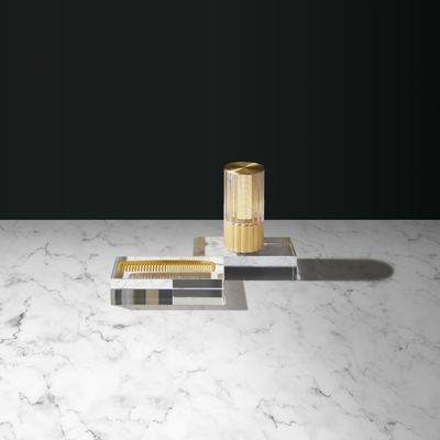 Outdoor decorative accessories - TOTEM - REEDED -  Portable Table lamp (Wireless) - VOLTRA LIGHTING