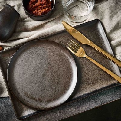 Everyday plates - RAW Metallic Brown - AIDA