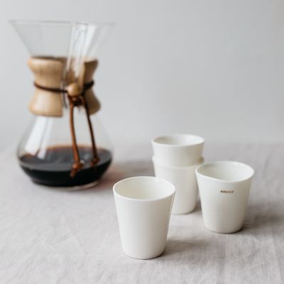 Mugs - Fine porcelain espresso cup - SOPHIE MASSON PORCELAINE