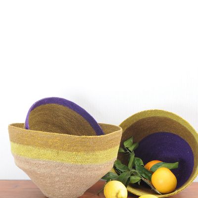 Floral decoration - Set of 3 conical baskets - BAOBAB