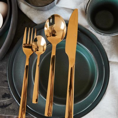 Cutlery set - RAW Gold cutlery - AIDA