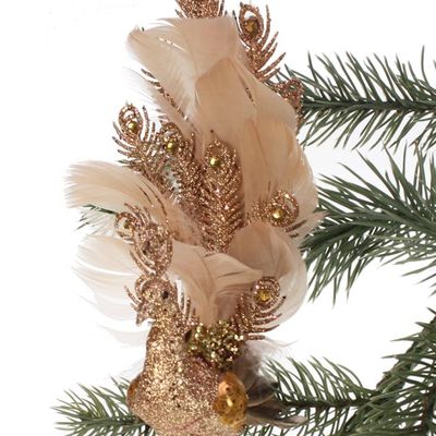 Christmas garlands and baubles - Peacock with clip - MEANDER