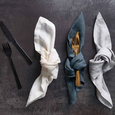 Linge de table textile - Serviettes en Lin brut - AIDA