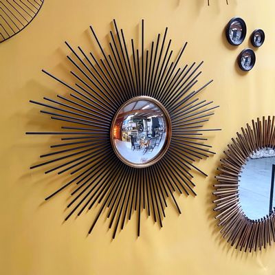 Mirrors - MIRROR SUN CONVEX GOLD AND BLACK - EMDE