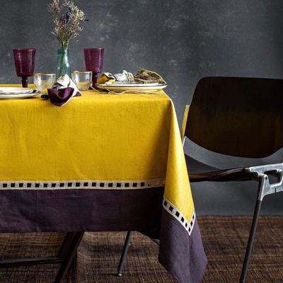 Kitchen linens - RIVIERA ANTISTAIN LINEN TABLECLOTH - BORGO DELLE TOVAGLIE