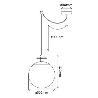 Hanging lights - DIANE 01 (Ø30cm) - ELEMENTS LIGHTING