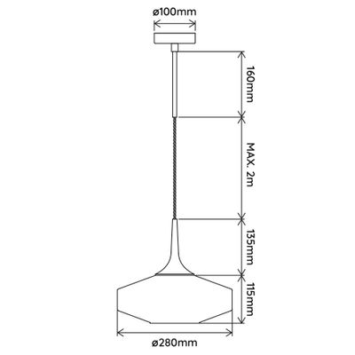 Hanging lights - ROXANNE - SUSPENSION - ELEMENTS LIGHTING