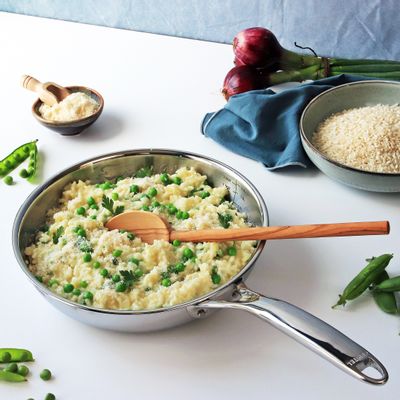 Frying pans - Stainless steel wok 18-10 28cm Castel'Pro - CRISTEL