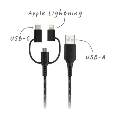 Accessoires de voyage - EVERTEK Trio - Câble universel - USBEPOWER