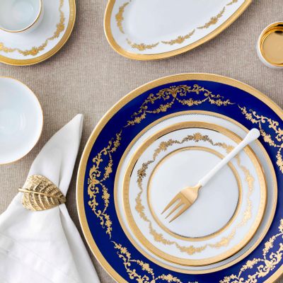 Formal plates - Imperio Gold porcelain plates - PORCEL