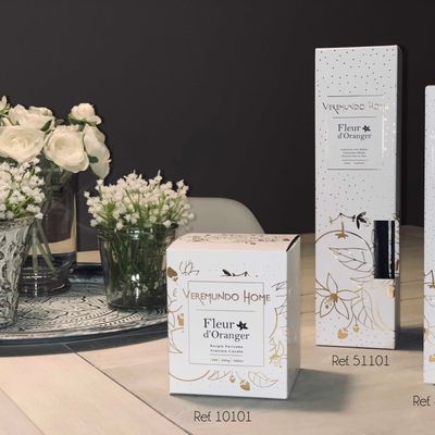 Decorative objects - Scented Candle White/Gold - Paris Collection - VEREMUNDO HOME