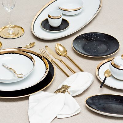 Couverts & ustensiles de cuisine - Assiettes en porcelaine - Saturn - PORCEL
