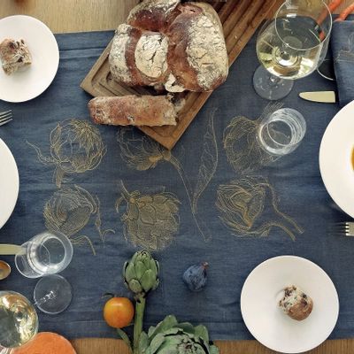 Table linen - Table runner ARTICHOKE mod.2 - ARTIPARIS