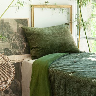 Throw blankets - GOA Printed Cotton Velvet Blanket 140x220 cm - EN FIL D'INDIENNE...