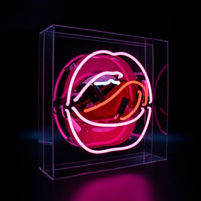 Decorative objects - 'Mouth' Acrylic Box Neon Light - LOCOMOCEAN