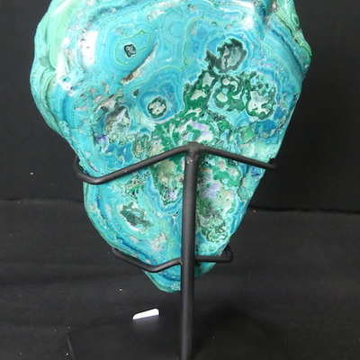 Objets de décoration - Bloc de Chrysocolle sur socle, cabinet de curiosités, minéral - METAMORPHOSES