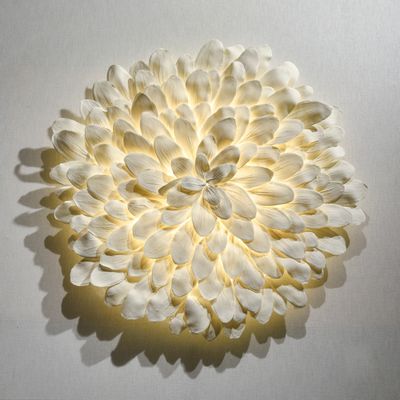 Ceramic - Mezza Luce “Mya” Lighting - Porcelain - BARBARA BILLOUD
