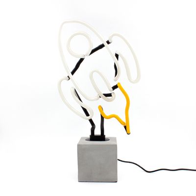 Lampes de table - Néon sur socle « Rocket » - LOCOMOCEAN