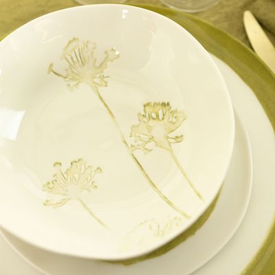 Platter and bowls - AQUILEGIA - BERTOZZI