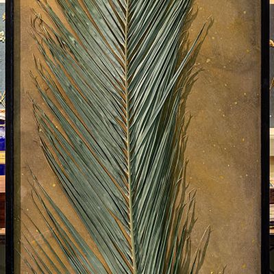 Objets personnalisables - Peinture de palmiers sur le thème de l'herbier - OFFICINA NATURALIS