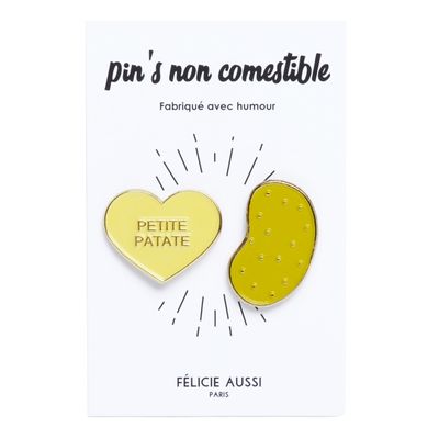 Children's apparel - Enamel pin PETITE PATATE - FÉLICIE AUSSI