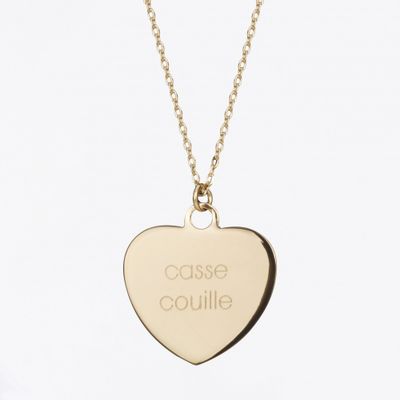 Jewelry - CASSE COUILLE necklace in gold plated - FÉLICIE AUSSI