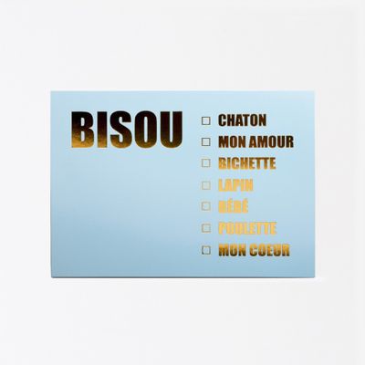Stationery - Greeting card BISOU CHATON - FÉLICIE AUSSI