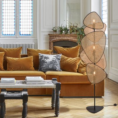 Lampadaires - SCREEN cannage lampadaire 3L - MARKET SET