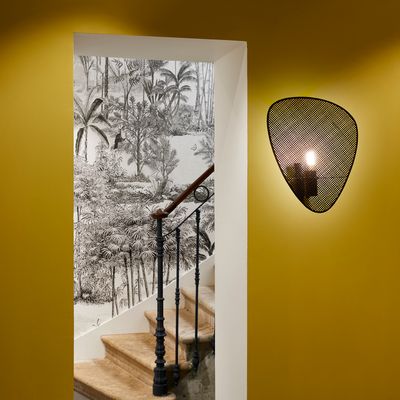 Wall lamps - 1-light SCREEN black Canework wall light - MARKET SET