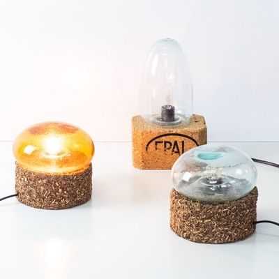 Lampes à poser - Lampe MUSHROOM & Egg en verre recyclé - FLOATING HOUSE COLLECTION