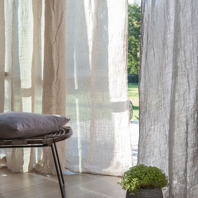 Decorative objects - Hemp curtains - COULEUR CHANVRE