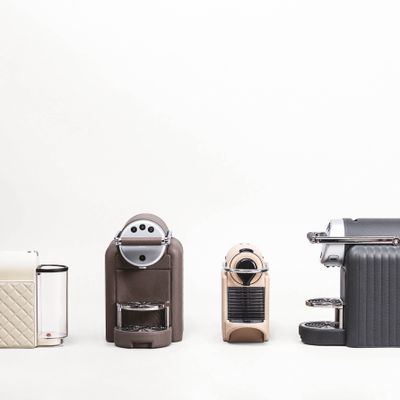 Tea and coffee accessories - LEATHER COVERED COFFEE MACHINES WITH QUILT PATTERN - PIGMENT FRANCE BY GIOBAGNARA