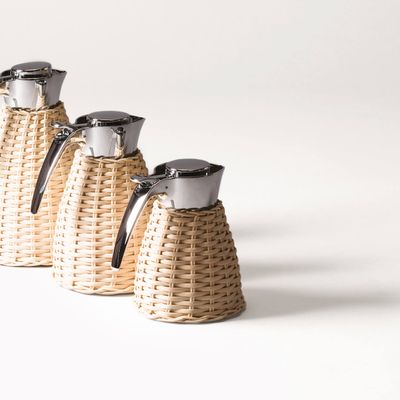 Chambres d'hôtels - CARAFES THERMIQUES EN ROTIN - PIGMENT FRANCE BY GIOBAGNARA