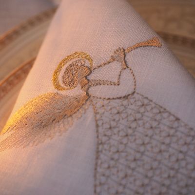 Décorations pour tables de Noël - Serviette ANGE - ARTIPARIS
