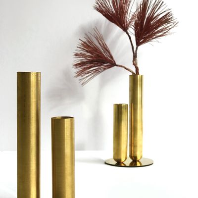 Vases - Stem vase SOLIFLORE - Brass - MADEMOISELLE JO