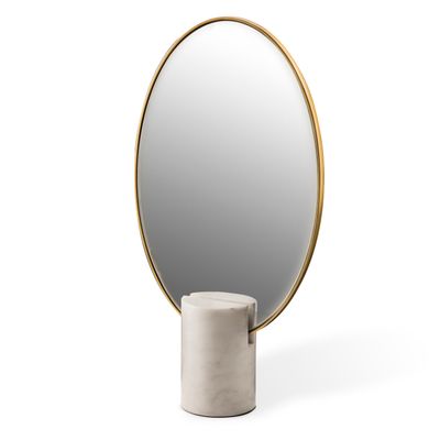 Hotel bedrooms - Mirror Oval Marble - POLSPOTTEN