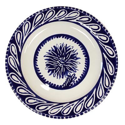 Céramique - Assiette Fleur Bleue - CERAMICHE NOI