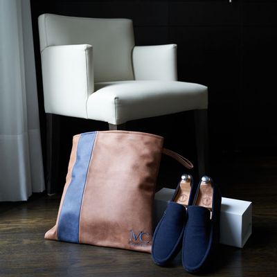 Travel accessories - Travel bag for shoes - Leather, PU leather or Alcantara - MON CINTRE