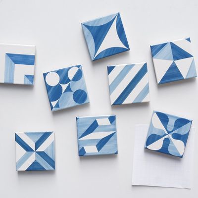 Decorative objects - Gio Ponti Blue Tile Magnet - METROCS