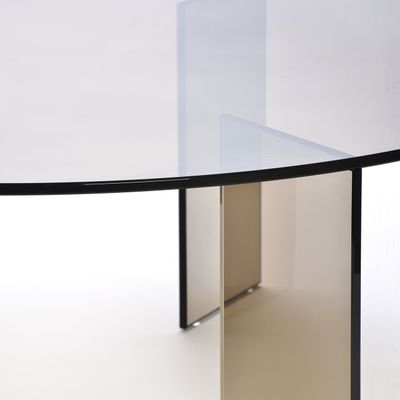 Tables basses - Table ronde en verre bronze MONOLOG - GLASS VARIATIONS