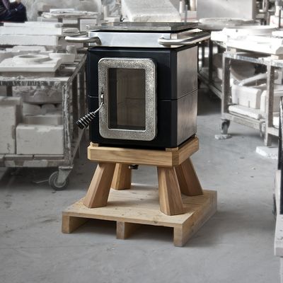 Kitchenettes - COOKIN STACK I KITCHENETTE IN CERAMIC - wood burning - LA CASTELLAMONTE