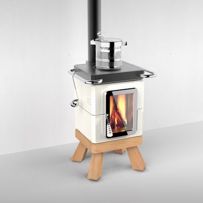 Mini-cuisines - COOKIN STACK I KITCHENETTE IN CERAMIC - wood burning - LA CASTELLAMONTE