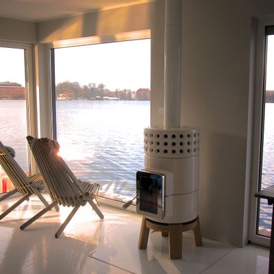 Kitchens furniture - ROUND STACK WOOD 1st size - wood burning stove - LA CASTELLAMONTE