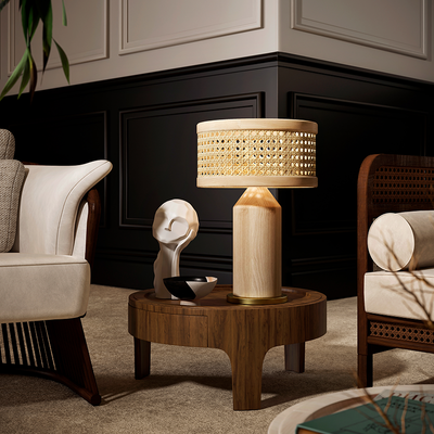 Table lamps - Hamilton Table Lamp - WOOD TAILORS CLUB