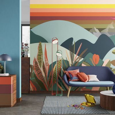 Wallpaper - Melting Pot Multicoloured Landscape Wallpaper - LA MAISON MURAEM
