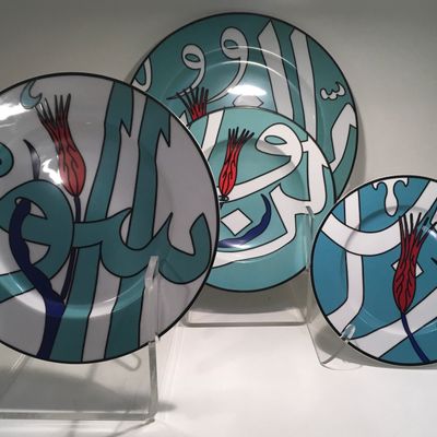 Design objects - Turquoise Collection _ Dinner plate - A TABLE AFFAIR