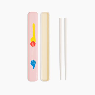 Cutlery set - CHOPSTICKS with CASE in POOL, POKETO x TAKENAKA Limited Edition - TAKENAKA BENTO BOX