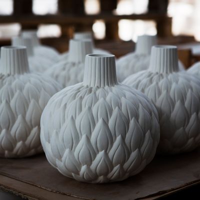 Ceramic - Relief Astrid vase - LINDFORM