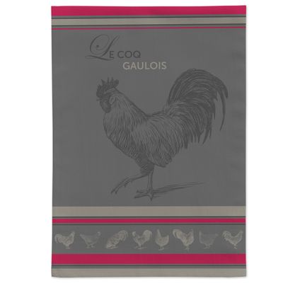 Tea towel - Gaulish Rooster/Jacquard Tea Towel - AUTREFOIS DÉCORATION