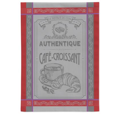 Tea towel - Croissant/Jacquard Tea Towel - AUTREFOIS DÉCORATION